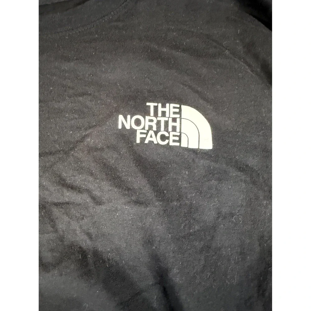 The North Face T Shirt Mens‎ Large Black Cotton Never Stop Exploring Crewneck